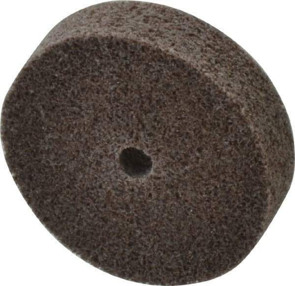 3M - 2" Diam, 1/2" Face Width, 1/4" Center Hole, Medium Grade, Aluminum Oxide Deburring Wheel - Unitized, Hard Density 7 Grade, 22,100 RPM - Apex Tool & Supply