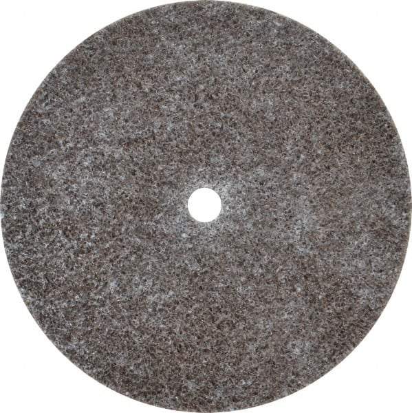 3M - 3" Diam, 1/8" Face Width, 1/4" Center Hole, Medium Grade, Aluminum Oxide Deburring Wheel - Unitized, Hard Density 7 Grade, 18,100 RPM - Apex Tool & Supply