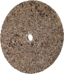 3M - 3" Diam, 1/8" Face Width, 1/4" Center Hole, Coarse Grade, Aluminum Oxide Deburring Wheel - Unitized, Hard Density 7 Grade, 18,100 RPM - Apex Tool & Supply