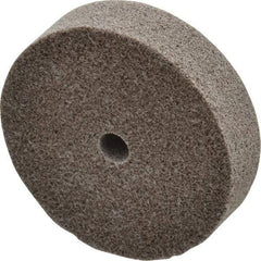 3M - 3" Diam, 3/4" Face Width, 3/8" Center Hole, Fine Grade, Aluminum Oxide Deburring Wheel - Unitized, Medium Density 5 Grade, 15,100 RPM - Apex Tool & Supply