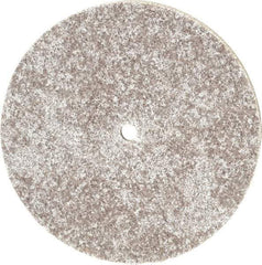 3M - 4" Diam, 1/4" Face Width, 1/4" Center Hole, Fine Grade, Aluminum Oxide Deburring Wheel - Unitized, Medium Density 5 Grade, 12,100 RPM - Apex Tool & Supply