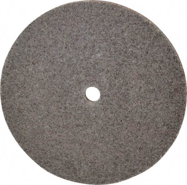 3M - 6" Diam, 1/4" Face Width, 1/2" Center Hole, Coarse Grade, Aluminum Oxide Deburring Wheel - Unitized, Hard Density 7 Grade, 7,500 RPM - Apex Tool & Supply