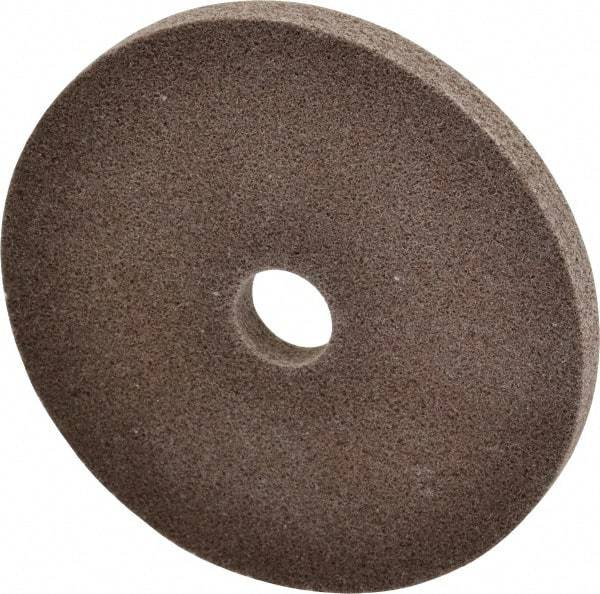 3M - 6" Diam, 1/2" Face Width, 1" Center Hole, Medium Grade, Aluminum Oxide Deburring Wheel - Unitized, Hard Density 7 Grade, 7,500 RPM - Apex Tool & Supply
