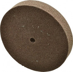 3M - 6" Diam, 1" Face Width, 1/2" Center Hole, Medium Grade, Aluminum Oxide Deburring Wheel - Unitized, Hard Density 7 Grade, 7,500 RPM - Apex Tool & Supply