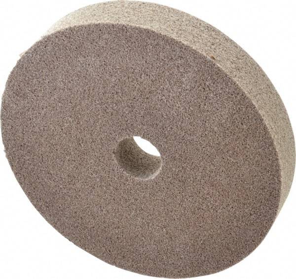 3M - 6" Diam, 1" Face Width, 1" Center Hole, Fine Grade, Aluminum Oxide Deburring Wheel - Unitized, Medium Density 5 Grade, 7,500 RPM - Apex Tool & Supply