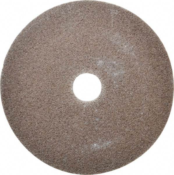 3M - 6" Diam, 1" Face Width, 1" Center Hole, Medium Grade, Aluminum Oxide Deburring Wheel - Unitized, Hard Density 7 Grade, 7,500 RPM - Apex Tool & Supply