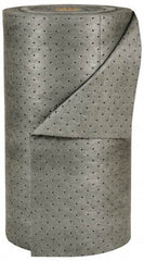 Brady SPC Sorbents - 38 Gal Capacity per Package, Universal Roll - 150' Long x 30" Wide, Gray, Polypropylene - Apex Tool & Supply