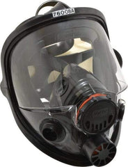 North - Series 7600, Size M/L Full Face Respirator - 5-Point Suspension, Threaded Connection - Apex Tool & Supply