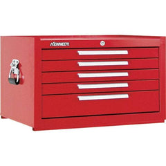 Kennedy - 5 Drawer Tool Chest - 27" Wide x 18" Deep x 16-5/8" High, Steel, Red - Apex Tool & Supply