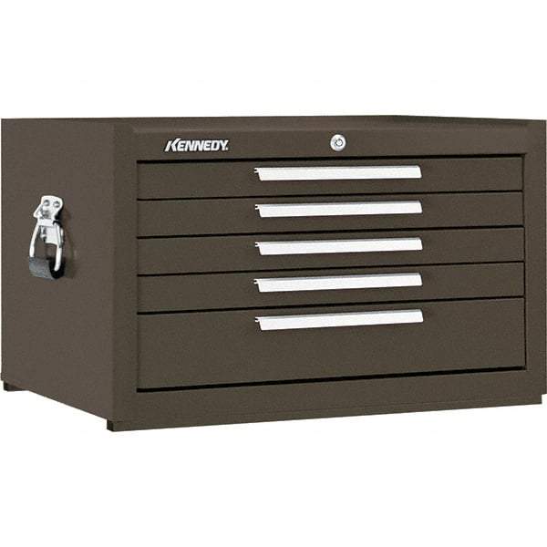 Kennedy - 5 Drawer Tool Chest - 27" Wide x 18" Deep x 16-5/8" High, Steel, Brown - Apex Tool & Supply