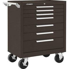 Kennedy - 7 Drawer 1,400 Lb Capacity Steel Tool Roller Cabinet - 29" Wide x 35" High x 20" Deep, Brown - Apex Tool & Supply