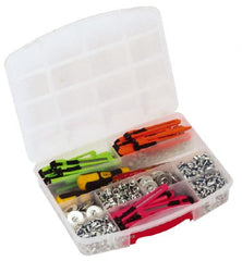 Quantum Storage - 10 Compartment Gray Small Parts Heavy-Duty Tool Box - Apex Tool & Supply
