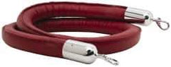 Tensator - 6' Long x 1-1/2" Wide Naugahyde Rope - Red - Apex Tool & Supply