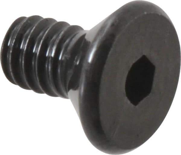 Value Collection - #2-56 UNC Hex Socket Drive, 82° Flat Screw - Alloy Steel, Black Oxide Finish, Fully Threaded, 3/16" OAL - Apex Tool & Supply