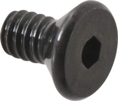 Value Collection - #2-56 UNC Hex Socket Drive, 82° Flat Screw - Alloy Steel, Black Oxide Finish, Fully Threaded, 3/16" OAL - Apex Tool & Supply