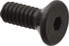 Value Collection - #2-56 UNC Hex Socket Drive, 82° Flat Screw - Alloy Steel, Black Oxide Finish, Fully Threaded, 1/4" OAL - Apex Tool & Supply