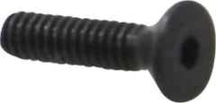 Value Collection - #2-56 UNC Hex Socket Drive, 82° Flat Screw - Alloy Steel, Black Oxide Finish, Fully Threaded, 3/8" OAL - Apex Tool & Supply