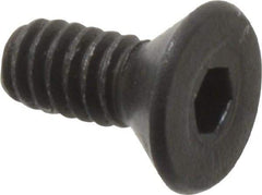 Value Collection - #3-48 UNC Hex Socket Drive, 82° Flat Screw - Alloy Steel, Black Oxide Finish, Fully Threaded, 1/4" OAL - Apex Tool & Supply