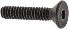 Value Collection - #3-48 UNC Hex Socket Drive, 82° Flat Screw - Alloy Steel, Black Oxide Finish, Fully Threaded, 1/2" OAL - Apex Tool & Supply