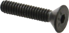 Value Collection - #5-40 UNC Hex Socket Drive, 82° Flat Screw - Alloy Steel, Black Oxide Finish, Fully Threaded, 5/8" OAL - Apex Tool & Supply