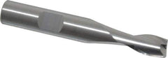 RobbJack - 5/16", 7/16" LOC, 3/8" Shank Diam, 2-1/2" OAL, 2 Flute, Solid Carbide Square End Mill - Single End, Uncoated, Spiral Flute, 30° Helix, Centercutting, Right Hand Cut, Right Hand Flute, Series T12-201 - Apex Tool & Supply