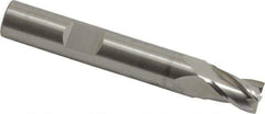 RobbJack - 5/16", 7/16" LOC, 3/8" Shank Diam, 2-1/2" OAL, 4 Flute, Solid Carbide Square End Mill - Single End, Uncoated, Spiral Flute, 30° Helix, Centercutting, Right Hand Cut, Right Hand Flute, Series T12-403 - Apex Tool & Supply