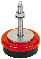 Sunnex - M20 x 1.50 Bolt Thread, 6-3/4" Long x 2-1/16" High Single Stud Mount Leveling Pad & Mount - 4,900 Max Lb Capacity, 6-1/4" Base Diam - Apex Tool & Supply