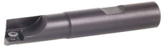 Kennametal - 1-3/4" Cut Diam, 11.94mm Max Depth of Cut, 1-1/4" Shank Diam, 4.78" OAL, Indexable Square Shoulder Centercutting End Mill - SPEB 422 Inserts, Weldon Shank, 0° Lead Angle, Through Coolant - Apex Tool & Supply