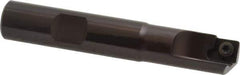 Kennametal - 1/2" Cut Diam, 7.11mm Max Depth of Cut, 1/2" Shank Diam, 3" OAL, Indexable Square Shoulder End Mill - SDEB 2615. Inserts, Cylindrical Shank, 0° Lead Angle - Apex Tool & Supply