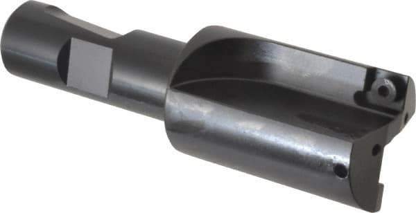 Kennametal - 1-1/4" Cut Diam, 8.64mm Max Depth of Cut, 3/4" Shank Diam, 4" OAL, Indexable Square Shoulder Centercutting End Mill - SPEB 322 Inserts, Weldon Shank, 0° Lead Angle, Through Coolant - Apex Tool & Supply
