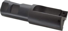 Kennametal - 1-1/2" Cut Diam, 11.94mm Max Depth of Cut, 1-1/4" Shank Diam, 4.78" OAL, Indexable Square Shoulder Centercutting End Mill - SPEB 422 Inserts, Weldon Shank, 0° Lead Angle, Through Coolant - Apex Tool & Supply