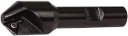 Kennametal - 0.83" Max Cut Diam, 0.27" Min Cut Diam, 7.62mm Max Depth of Cut, Indexable Chamfer and Angle End Mill - 1 Insert, TPGM 2151 Insert Style, 3" Overall Length, Straight Shank - Apex Tool & Supply