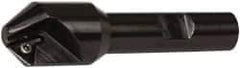 Kennametal - 0.83" Max Cut Diam, 0.27" Min Cut Diam, 7.62mm Max Depth of Cut, Indexable Chamfer and Angle End Mill - 1 Insert, TPGM 2151 Insert Style, 3" Overall Length, Straight Shank - Apex Tool & Supply