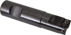 Kennametal - 3/4" Cut Diam, 7.11mm Max Depth of Cut, 3/4" Shank Diam, 3-1/4" OAL, Indexable Square Shoulder End Mill - SDEB 2615. Inserts, Weldon Shank, 0° Lead Angle - Apex Tool & Supply