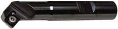 Kennametal - 45° Lead Angle, 0.897" Max Cut Diam, 0.46" Min Cut Diam, 4.96mm Max Depth of Cut, Indexable Chamfer and Angle End Mill - 1 Insert, SDEB 26152 Insert Style, 3" Overall Length, Straight Shank - Apex Tool & Supply