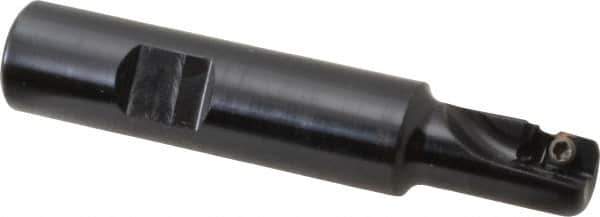 Kennametal - 1/2" Cut Diam, 9.12mm Max Depth of Cut, 5/8" Shank Diam, 82.55mm OAL, Indexable Square Shoulder End Mill - AD.T 1035 Inserts, Weldon Shank, 0° Lead Angle - Apex Tool & Supply