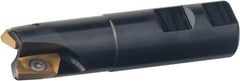Kennametal - 1" Cut Diam, 0.64" Max Depth of Cut, 1" Shank Diam, 3.968" OAL, Indexable Square Shoulder End Mill - EC18.., EP18.. Inserts, Weldon Shank, 0° Lead Angle, Through Coolant - Apex Tool & Supply