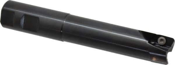 Kennametal - 1" Cut Diam, 18.03mm Max Depth of Cut, 1" Shank Diam, 153.16mm OAL, Indexable Square Shoulder End Mill - EC18.., EP18.. Inserts, Weldon Shank, 0° Lead Angle, Through Coolant - Apex Tool & Supply
