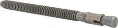 Made in USA - 1/4" Diam, 1/4" Drill, 3-1/4" OAL, 2-7/8" Min Embedment Wedge Expansion Concrete Anchor - Grade 5 Steel, Galvanized Finish, Hex Nut Head, Hex Drive, 2-1/4" Thread Length - Apex Tool & Supply