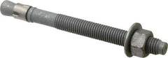 Value Collection - 5/8" Diam, 5/8" Drill, 7" OAL, Wedge Expansion Concrete Anchor - Grade 5 Steel, Galvanized Finish, Hex Nut Head, Hex Drive, 4" Thread Length - Apex Tool & Supply
