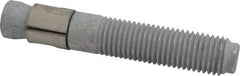 Made in USA - 1" Diam, 1" Drill, 6" OAL, 1-1/8" Min Embedment Wedge Expansion Concrete Anchor - Grade 5 Steel, Galvanized Finish, Hex Nut Head, Hex Drive, 3-1/8" Thread Length - Apex Tool & Supply