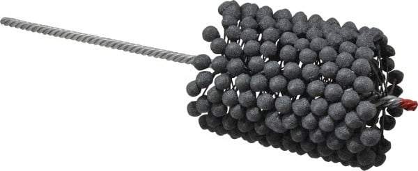 Brush Research Mfg. - 3-1/4" to 3-3/4" Bore Diam, 180 Grit, Silicon Carbide Flexible Hone - Extra Fine, 13-1/2" OAL - Apex Tool & Supply