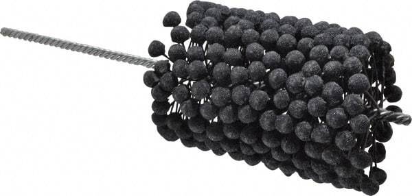 Brush Research Mfg. - 3-1/2" to 4" Bore Diam, 120 Grit, Silicon Carbide Flexible Hone - Fine, 13-1/2" OAL - Apex Tool & Supply