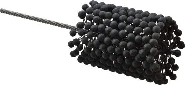 Brush Research Mfg. - 3-1/2" to 4" Bore Diam, 240 Grit, Silicon Carbide Flexible Hone - Extra Fine, 13-1/2" OAL - Apex Tool & Supply