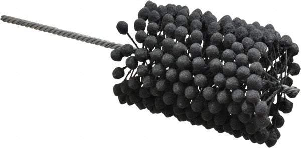 Brush Research Mfg. - 3-3/4" to 4-1/4" Bore Diam, 120 Grit, Silicon Carbide Flexible Hone - Fine, 13-1/2" OAL - Apex Tool & Supply