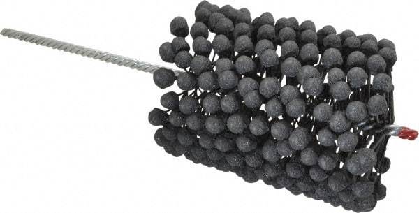 Brush Research Mfg. - 3-3/4" to 4-1/4" Bore Diam, 180 Grit, Silicon Carbide Flexible Hone - Extra Fine, 13-1/2" OAL - Apex Tool & Supply