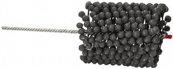 Brush Research Mfg. - 4" to 4-1/2" Bore Diam, 180 Grit, Silicon Carbide Flexible Hone - Extra Fine, 13-1/2" OAL - Apex Tool & Supply