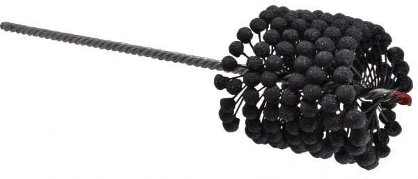 Brush Research Mfg. - 3-1/4" to 3-1/2" Bore Diam, 180 Grit, Silicon Carbide Flexible Hone - Extra Fine, 13-1/2" OAL - Apex Tool & Supply