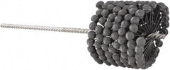 Brush Research Mfg. - 3-1/2" to 3-3/4" Bore Diam, 120 Grit, Silicon Carbide Flexible Hone - Fine, 13-1/2" OAL - Apex Tool & Supply