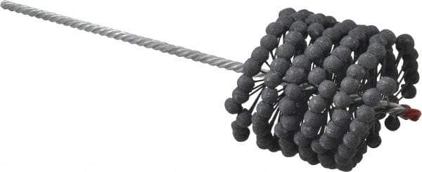 Brush Research Mfg. - 3-1/2" to 3-3/4" Bore Diam, 180 Grit, Silicon Carbide Flexible Hone - Extra Fine, 13-1/2" OAL - Apex Tool & Supply